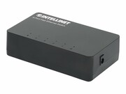 INTELLINET 5-Port Fast Ethernet Switch Desktop Size Plastic IEEE 802.3az Energy Efficient Ethernet Black INTELLINET