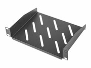 LANBERG AK-1012-B Lanberg półka do szaf 10 310mm (1U, 254x180mm, udźwig do 20kg) Czarna LANBERG