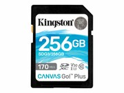 KINGSTON 256GB SDXC Canvas Go Plus 170R C10 UHS-I U3 V30 KINGSTON