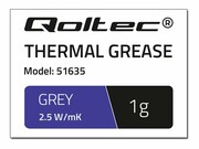 QOLTEC 51635 Qoltec Pasta termoprzewodząca 2.5 W/m-K 1g szary QOLTEC