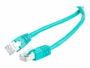 GEMBIRD patchcord RJ45 osłonka zalewana kat 5e FTP 0.5m zielony GEMBIRD