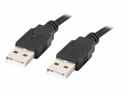LANBERG cable USB-A M/M 2.0 0.5m black LANBERG