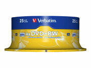 VERBATIM 43489 Verbatim DVD+RW cake box 25 4.7GB 4x VERBATIM