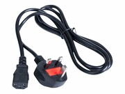AKYGA Kabel zasilający AK-AG-01A brytyjski CCA BS 1363 Typ G / IEC C13 1.5 m UK AKYGA