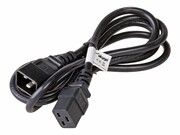 AKYGA Kabel zasilający serwerowy AK-UP-03 przedłużacz IEC C19 / C20 250V/50Hz 1.8m AKYGA