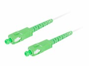 LANBERG fiber optic patchcord SM SC/APC-SC/APC simplex 10m LSZH g657b3 3.0mm white LANBERG