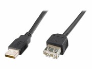 ASM AK-300200-030-S ASSMANN Kabel przedłużający USB 2.0 HighSpeed Typ USB A/USB A M/Ż czarny 3m DIGITUS