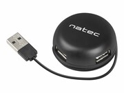 NATEC NHU-1330 Natec Hub USB 2.0 BUMBLEBEE 4-porty, Czarny NATEC