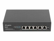 LANBERG switch PoE 19inch 6-port 100MB 4 ports PoE 30W/port max 60W DSP3-0105-60W unmanaged LANBERG