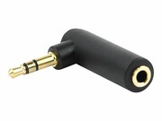 GEMBIRD A-3.5M-3.5FL audio adapter plug 3.5mm right angle adapter 90deg black GEMBIRD