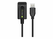 TECHLY Kabel Przedłużacz Aktywny USB 2.0 A-A M/F 20m Czarny TECHLY