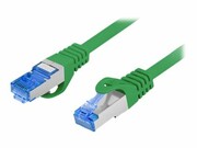 LANBERG Patchcord Cat.6A S/FTP LSZH CCA 0.25m green LANBERG