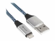 TRACER Kabel USB 2.0 iPhone AM - lightning 1.0m czarno-niebieski TRACER
