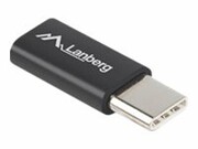 LANBERG AD-UC-UM-02 Lanberg Adapter USB TYPE-C(M)-MICRO-B(F) 2.0 Czarny LANBERG