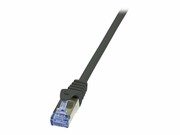LOGILINK CQ3023S LOGILINK Patchcord Cat.6A 10G S/FTP PIMF PrimeLine 0,5m czarny LOGILINK