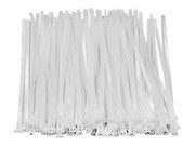 QOLTEC 52230 Reusable Self locking cable tie 7.2x250 mm Nylon UV White QOLTEC