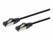 GEMBIRD PP8-LSZHCU-BK-1M S/FTP Kat. 8 LSZH patchcord czarny 1m GEMBIRD