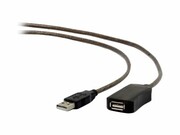 GEMBIRD UAE-01-5M Gembird Wzmaczniacz sygnału AM-AF kabel, przedłużacz aktywny USB 2.0, 5M, czarny GEMBIRD