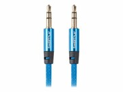 LANBERG CA-MJMJ-10CU-0020-BL Lanberg Premium kabel Audio Mini jack 3,5mm 3pin, 2m Niebieski LANBERG