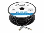 LANBERG HDMI v2.0 M/M cable 40m optical AOC black LANBERG