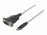 MANHATTAN 151283 Manhattan Adapter konwerter USB-C na Serial COM/RS232 PL-2303RA 45cm IC INTRACOM