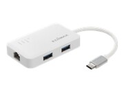 EDIMAX EU-4308 Edimax USB-C to 3-Port USB 3.0 Gigabit Ethernet Hub EDIMAX