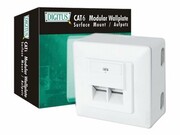 DIGITUS DN-9006-N Gniazdo natynkowe Digitus kat.6 2xRJ45 ekranowane, 15 LGW DIGITUS