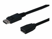 ASM AK-340200-020-S ASSMANN Kabel przedłużający DisplayPort1.2 z zatrzaskiem Typ DP/DP M/Ż czarny 2m DIGITUS