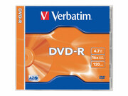 VERBATIM DVD-R 120 min. / 4.7GB 16x 5-pack jewelcase DataLife Plus, scratch resistant surface VERBATIM