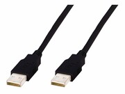 ASM AK-300100-010-S ASSMANN Kabel połączeniowy USB 2.0 HighSpeed Typ USB A/USB A M/M czarny 1m DIGITUS