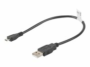 LANBERG CA-USBM-10CC-0003-BK Lanberg kabel USB 2.0 micro AM-MBM5P 30cm czarny LANBERG