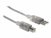 MANHATTAN 340458 Manhattan Kabel USB 2.0 A-B M/M 3m srebrny IC INTRACOM