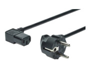 DIGITUS Kabel połączeniowy zasilający Typ Schuko prosty/IEC C13 kątowy M/Ż czarny 18m ASSMANN ELECTRONIC