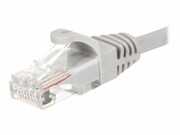 NETRACK BZPAT025U5E Netrack patchcord RJ45, osłonka zalewana, kat 5e UTP, 0.25m szary NETRACK