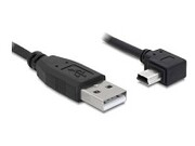 DELOCK 82684 Delock kabel kątowy USB 2.0 AM -> USB mini-BM 90 5m black DELOCK