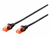 DIGITUS DK-1612-010/BL Kabel Digitus patch cord UTP, CAT.6, czarny, 1,0 m, 15 LGW DIGITUS