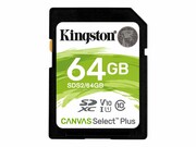 KINGSTON 64GB SDXC Canvas Select Plus 100R C10 UHS-I U1 V10 KINGSTON