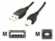 GEMBIRD CCP-USB2-AMBM-10 Gembird AM-BM kabel USB 2.0 3M czarny Niklowane końce GEMBIRD