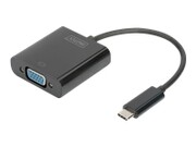 DIGITUS DA-70853 Adapter graficzny VGA 1080p FHD na USB 3.1, czarny, dł. 15cm DIGITUS