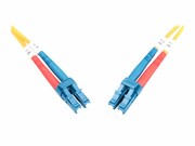 DIGITUS Kabel krosowy (patch cord) światłowodowy LC/LC dplx SM 9/125 OS2 LSOH 5m żółty DIGITUS