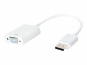 LOGILINK CV0059B LOGILINK - Adapter aktywny, DP męski do VGA 15pin żeński, dł. 0.15m, kol. biały LOGILINK