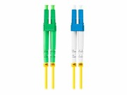 LANBERG fiber optic patchcord SM LC/APC-LC/UPC duplex 2m LSZH g657a1 3.0mm yellow LANBERG
