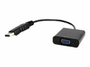 GEMBIRD A-DPM-VGAF-02 Gembird adapter displayport 1.1->VGA, na kablu, czarny GEMBIRD