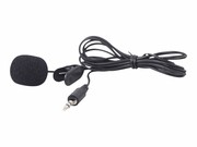 GEMBIRD MIC-C-01 Gembird Mikrofon clip-on 3.5mm, czarny GEMBIRD