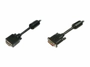 ASM AK-320300-020-S ASSMANN Kabel adapter DVI-I DualLink Typ DVI-I (24+5)/DSUB15 M/M czarny 2m DIGITUS