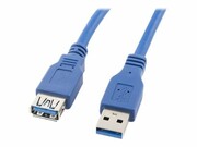 LANBERG CA-US3E-10CC-0018-B Lanberg przedłużacz kabla USB 3.0 AM-AF 1.8m niebieski LANBERG