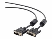 GEMBIRD CC-DVI-BK-6 Gembird kabel DVI monitorowy DVI-DM/DVI-DM (18+1) single link 1.8m black GEMBIRD