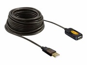 DELOCK 82308 Delock Przedłużacz USB 2.0 aktywny 5M czarny (AM-AF) DELOCK
