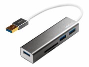 LOGILINK UA0306 LOGILINK - Hub USB 3.0, 3-portowy, z czytnikiem kart LOGILINK
