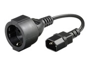 MANHATTAN Adapter Zasilania IEC320 C14 na Schuko F Gniazdo 23cm MANHATTAN